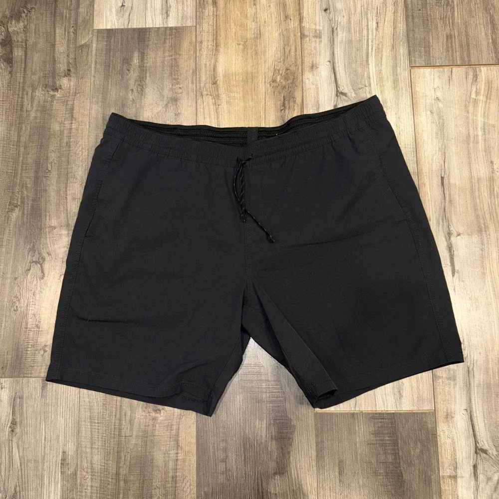 Kuhl Mens XXL Black Hiking Shorts Lightweight Drawstring Trail Outdoor‎